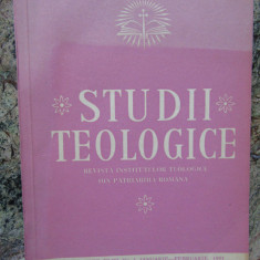 STUDII TEOLOGICE , SERIA A -II A ANUL XLIII NR 1 IANUARIE- FEBRUARIE 1991