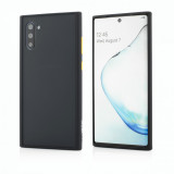 Husa Vetter pentru Samsung Galaxy Note 10, Clip-On Hybrid, Shockproof Soft Edge and Rigid Matte Back Cover, Negru