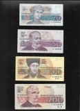 Set Bancnote Bulgaria: 20, 50, 100, 200 Leva - Colectie Numismatica Bulgaria