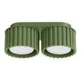Plafonieră Aura 2 Verde Măslin Gx53