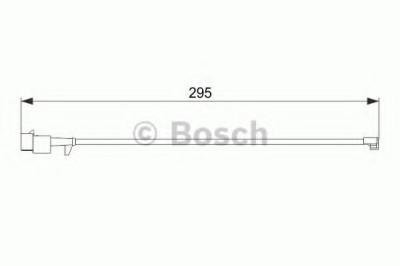 Senzor de avertizare,uzura placute de frana IVECO DAILY VI caroserie inchisa/combi (2014 - 2016) BOSCH 1 987 474 575 foto