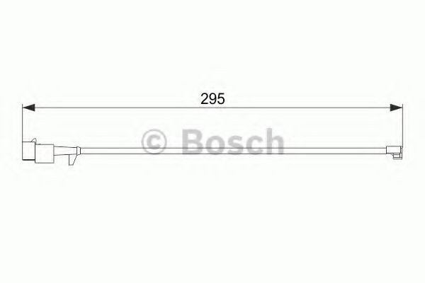 Senzor de avertizare,uzura placute de frana IVECO DAILY VI platou / sasiu (2014 - 2016) BOSCH 1 987 474 575