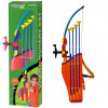Set Arc cu Laser King Sport, 4 Sageti cu Ventuze si Tolba, 76cm, Jucarie Tir cu Arcul Copii 6+ Ani