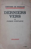 DERNIERS VERS ET POEMES D ENFANCE