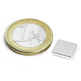 Magnet neodim bloc, 10x10x2 mm, putere 1 kg, N45