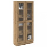 VidaXL Dulap &icirc;nalt, stejar artizanal, 82,5x30,5x185 cm, lemn prelucrat