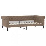 Cumpara ieftin Pat de zi, cappuccino, 100x200 cm, piele ecologica