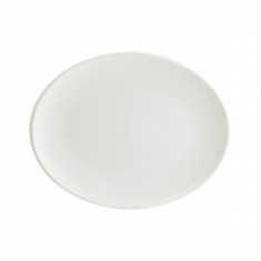 Platou oval portelan Bonna Iris White 31 x 24 cm