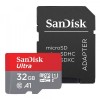 Card Memorie microSDHC SanDisk Ultra Android A1, 32Gb, Clasa 10 / UHS-1 U1, Cu Adaptor SDSQUA4-032G-GN6MA