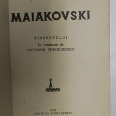 COLECTIA CELE MAI FRUMOASE POEZII , MAIAKOVSKI , 1957