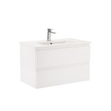Dulap inferior Vario Forte 80 cu lavoar alb-alb
