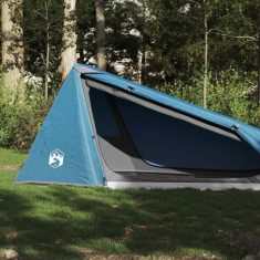 vidaXL Cort de camping tunel pentru 1 persoană, albastru, impermeabil