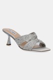 Steve Madden papuci Instep culoarea argintiu, cu toc cui, SM11003834