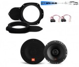Kit Audio Auto VW Passat B6 Fata: Boxe JBL Stage2 624, Inele Adaptare, Mufe Conectori, 240W