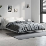 VidaXL Cadru de pat, gri beton, 140x190 cm, lemn prelucrat 832281