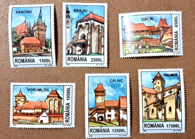 TIMBRE ROM&amp;Acirc;NIA MNH LP1582/2002 -CETATI SASESTI - Serie simpla foto