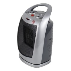 Aeroterma cu aer cald si rece, cu 2 trepte de putere, termostat reglabil, maner transport, protecte supraincalzire, putere 1500W, gri