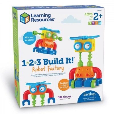 Hai sa construim - 1, 2, 3 Robotel colorat PlayLearn Toys foto