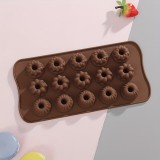 Forma din silicon pentru jeleuri si bomboane, 15 alveole,21x10 cm