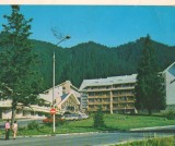 CPIB 16140 CARTE POSTALA - POIANA BRASOV, HOTEL TELEFERIC, Circulata, Fotografie