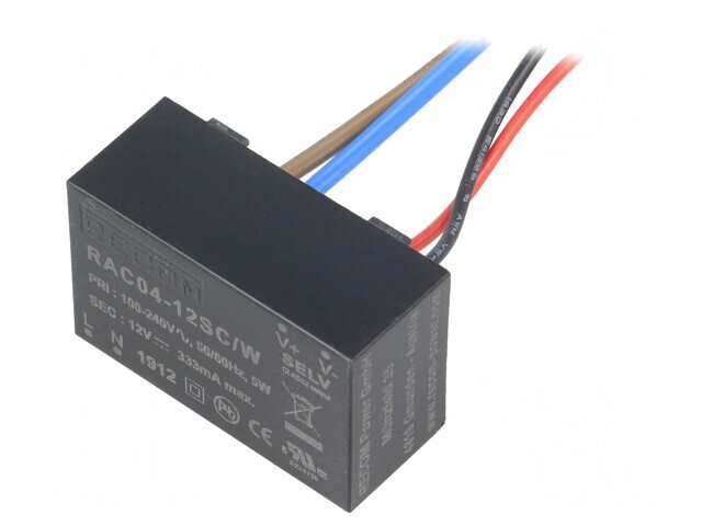 Convertor AC/DC 4W 12VDC RAC04-12SC/W