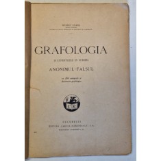 GRAFOLOGIA SI EXPERTIZELE IN SCRIERI. ANONIMUL - FALSUL de HENRIC STAHL,