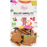 Biscuiti Animalute cu Spelta si Zmeura Ecologici/Bio 100g