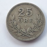 Suedia 25 ore 1910 argint, Europa