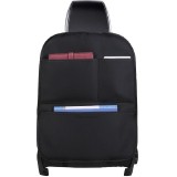 Organizator scaun auto din piele eco cu buzunare negru