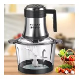 Tocator electric Sokany, 4 lame din otel inoxidabil de inalta calitate, 800 W, 3L, recipient plastic
