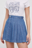 Pepe Jeans fusta jeans mini, evazati