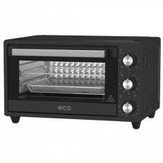 Cuptor electric ECG ET 2001B Airfry, 20 L, 1500 W, 80&ndash;250 &deg;C, timer 90 min, 7 functii presetate, convectie, negru