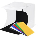 Mini Studio Foto cu 2 Benzi LED si 6 Fundaluri Colorate pentru Fotografii de Produs - Premium | CBD Coral Best Deals 24 cm ABS 24 cm 24 cm 24 cm Alb 1