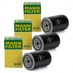 Set 3 Buc Filtru Ulei Mann Filter W940