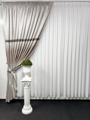 Draperie Bolt, gri&amp;amp;amp;amp;maro foto