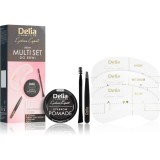 Delia Cosmetics Eyebrow Expert Zest set pentru aranjarea spr&acirc;ncenelor culoare 1.1 Graphite Black 1 buc