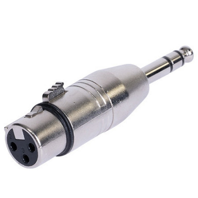 ADAPTOR XLR MAMA - JACK 6.35 TATA STEREO METAL foto