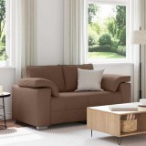 vidaXL Canapea cu pernă Maro 160 x 77 x 82 cm țesătură 4105221