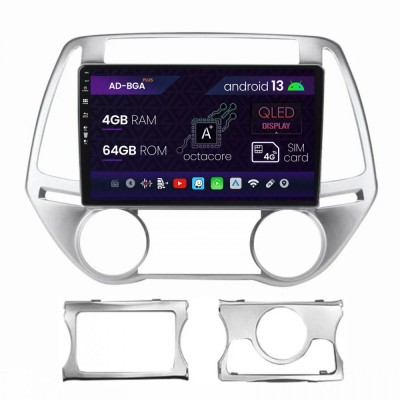 Navigatie Hyundai I20 (2012-2014), Android 13, A-Octacore 4GB RAM + 64GB ROM, 9 Inch - AD-BGA9004+AD-BGRKIT218 foto