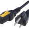 Cablu Alimentare Negru 2m IEC C13 NEMA 5-15