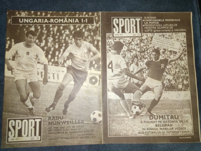 20 REVISTE SPORT 1972 LIPSA NUMERELE 3 10 16 21