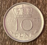 C50 - Moneda foarte veche - Olanda - 10 centi - 1966