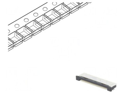 Conector FFC/FPC 30 PIN ZIF Orizontal foto