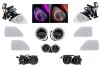 Pachet Grile de aerisire Ornament Difuzor Tweeter LED rotativ 4D 64 culori Mercedes S-Class W222 (2013-2020) Performance AutoTuning, KITT Specials