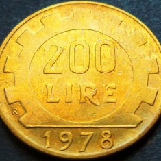 Moneda 200 LIRE - ITALIA, anul 1978 * cod 78 A