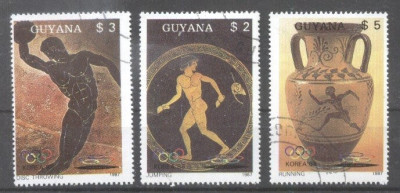 Guyana 1987 Sport Olympic Games Seoul used DE.068 foto