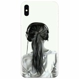 Husa silicon pentru Apple Iphone XS, Girl With Headphone