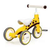 Tricicleta cu pedale pentru copii,Ecotoys,Galben