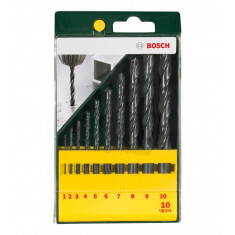 Set 10 burghie pentru metal, Bosch, diametre de la 1mm la 10mm (2607019442)
