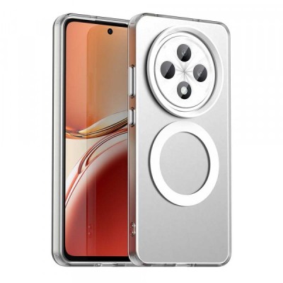 Husa MagSafe pentru Oppo Reno12 FS 5G / Reno12 FS 4G / Reno12 F 4G / Reno12 F, Techsuit, CandyCase, Alba foto